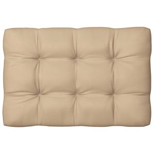 Ensemble de 7 coussins de canapé d'extérieur en tissu 100% polyester beige - Product Image 4
