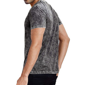 Camisetas Urbanas para Hombre, Lavado Ácido, Cuello Redondo, Manga Corta, Cómodas, Casuales, Moda Urbana, Ropa de Verano - Product Image 2