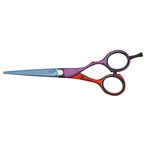 Ciseaux de coiffure multicolores en titane, ciseaux de salon en acier inoxydable, lame tranchante, ciseaux de barbier - Product Image 2