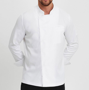 เสื้อเชฟแขนยาวสำหรับร้านอาหาร ร้านเบเกอรี่ แบบ unisex ขายส่ง ระบายอากาศได้ดี ติดกระดุมแถวเดียว - Product Image 3