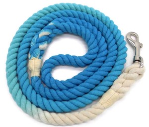 Laisse pour chien en corde de coton tressée ombrée - Product Image 2