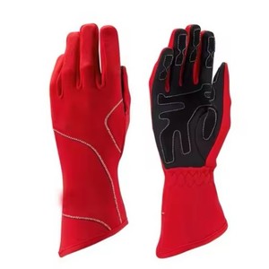 Guantes de Carreras Rojos de Poliéster y Algodón, Completos, Antideslizantes, Impermeables, Ligeros, para Invierno, Ciclismo y Actividades al Aire Libre - Product Image 1