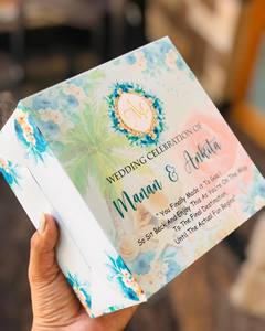 Kraft Premium Custom Printed Wedding Cake Display <b>Boxes</b> Eco Friendly Packaging Coated Paperboard Silver Foil Glossy Lamination - Product Image 2