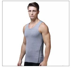 Camisetas de Gimnasio Personalizadas con Logotipo para Hombre, Transpirables, de Secado Rápido, Ecológicas, Mezcla de Algodón, Chaleco Deportivo de Verano, OEM al por Mayor - Product Image 1