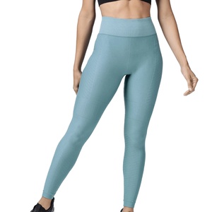 High Waisted Women Yoga <b>Leggings</b> Solid Customizable Breathable Quick Dry High Performance Sports Pants Comfortable Elastic Waist - Product Image 1
