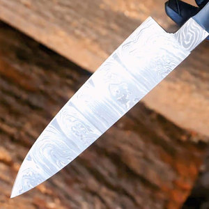 Cuchillo de chef de acero de Damasco, cuchillo de cocina profesional, herramienta de cocina duradera, mango ergonómico para cortar verduras, carne, pescado, para el hogar - Product Image 2