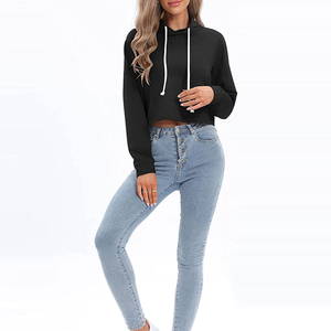 เสื้อฮู้ดครอปท็อปผู้หญิง แห้งเร็ว คุณภาพสูง ดีไซน์ทันสมัย สวมใส่ง่าย - Product Image 1