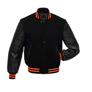 Chaquetas Universitarias de Piel de Oveja PU Genuina para Hombre, Chaquetas Universitarias de Manga Larga con Cuerpo 100% Lana de Cachemira para Hombre - Product Image 5