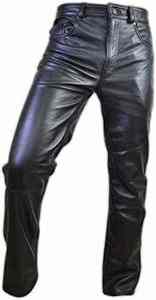 Pantalon en cuir pour homme de haute qualité, personnalisé, 5 poches, léger, noir, pantalon de moto - Product Image 5