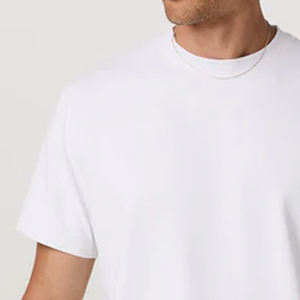 เสื้อยืดคอกลมผ้าฝ้ายเรียบง่ายสำหรับผู้ชาย เสื้อยืดเปล่าสำหรับผู้ชาย ผู้ผลิตเสื้อยืดแบบกำหนดเองสำหรับผู้ชาย - Product Image 4