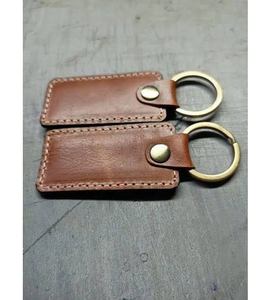 Leather Key Chain Premium Quality Customized Luxury Leather <b>Carabiner</b> Keychain Business gifts Used - Product Image 4