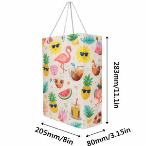 Bolsas de Regalo de Papel Impresas Personalizadas con Asas de Cuerda, Bolsas de Compras de Lujo para Minoristas y Promociones, Venta al Por Mayor - Product Image 5