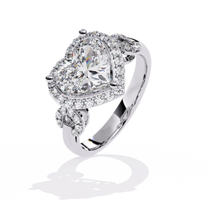 Bague de mariage en or 10 carats avec diamant de laboratoire, bijoux en diamant de laboratoire, bague de fiançailles à diamant taille ronde, bague à sertissage clos, taille ronde - Product Image 2
