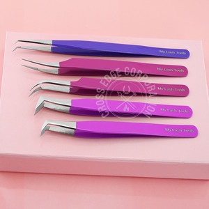 Pince à épiler en acier inoxydable pour cils incurvés à 90 degrés, meilleur volume - Product Image 2