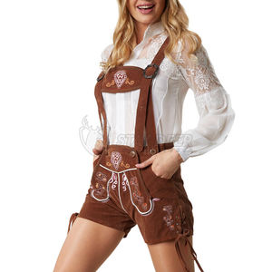Ensemble de Lederhosen bavarois pour femmes, tenue culturelle classique pour le festival de la bière d'Oktoberfest - Product Image 5