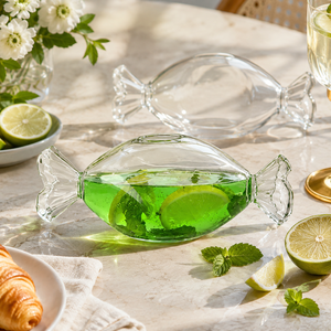 Verres à cocktail transparents en borosilicate faits à la main de 350 ml, sans plomb, coupe Martini, verres à margarita, verrerie de bar réutilisable en gros - Product Image 1