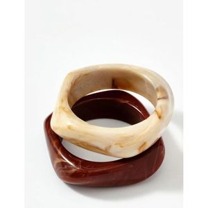 Brazaletes Modernos Hechos a Mano de Resina y Madera, Artesanías de Bambú y Madera - Product Image 3
