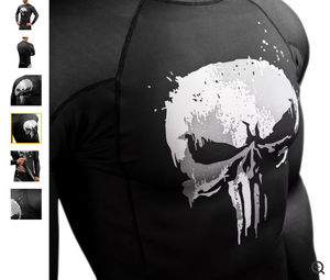 Camiseta Rash Guard para Hombre, Protección Solar UPF 50+, Manga Larga, Poliéster, Secado Rápido, para Pesca, Deportes, Running - Product Image 4