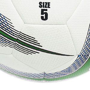 Ballon de football professionnel personnalisé pour club, en PVC/PU/TPU, imprimé à rayures colorées avec votre logo, pour entraînement et matchs sportifs en extérieur - Product Image 4