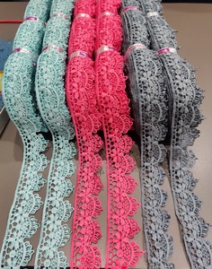 Encaje GPO de diseño elaborado, ideal para prendas de boda, bordes de blusas y prendas étnicas. - Product Image 3