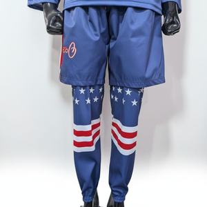 Uniforme de hockey sobre hielo personalizado para hombre, conjunto de jersey y pantalones sublimados, diseño estadounidense, conjunto de jersey de hockey sobre hielo, uniforme de equipo de manga larga - Product Image 5