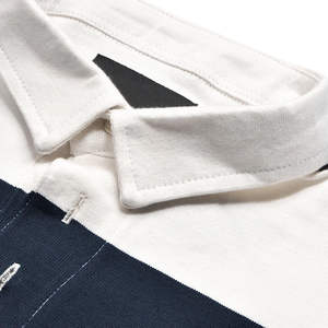 Polo pour homme de qualité supérieure, personnalisé, 100 % coton, respirant, léger, à rayures, manches longues, élégant, tendance, uni - Product Image 3