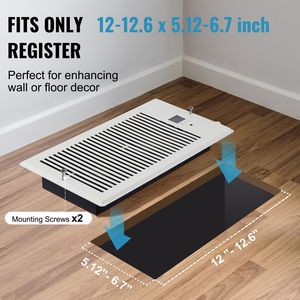 Ventilatore di Ricircolo Moderno con Telecomando, Termostato e Velocità Regolabile, Silenzioso, per Fori da 6 x 12 Pollici - Product Image 6