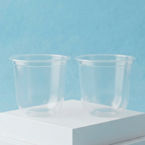 Clear PP <b>Plastic</b> <b>Cup</b> Round Disposable Single Wall 16oz for Cold Beverage Tea Coffee - Product Image 1
