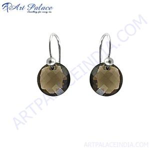 Boucles d'oreilles pendantes plaquées argent Art Palace avec sertissage clos en strass de cristal, bijoux classiques pour femmes - Product Image 3