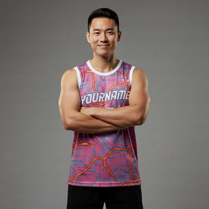 Nueva Camiseta de Baloncesto Personalizada con Impresión por Sublimación, Unisex, 100% Poliéster, Transpirable, Tallas Grandes, OEM, ODM, Verano - Product Image 1