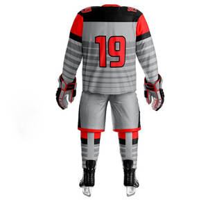 Uniformes de Hockey sobre Hielo 7V7 Personalizados con Logotipo para Hombre y Mujer, Diseño OEM, 100% Poliéster, Colores y Tallas Personalizables - Product Image 1