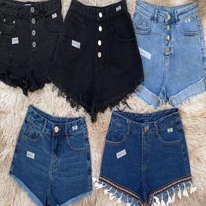 Shorts en jean décontractés pour femmes, nouveaux stocks, vêtements en vrac, vente en gros de shorts pour filles, surplus - Product Image 2