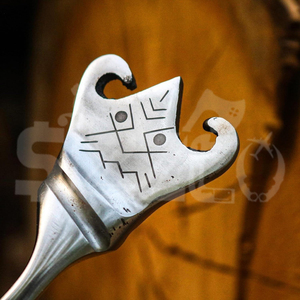 Couteau Viking en acier carbone de haute qualité, fait main, forgé, pour la chasse, le camping, le bushcraft, lame fixe, fournisseur OEM, cadeau idéal - Product Image 4