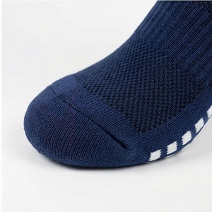 Chaussettes hautes pour hommes, couleur unie, tricotées, respirantes, en coton et élasthanne, style sport, automne, style classique - Product Image 6
