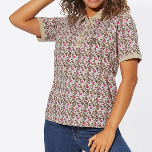 <b>Women's</b> Cotton Polo <b>Shirt</b> Solid Color Short Sleeve Breathable Knitted Casual Top <b>Button</b> <b>Up</b> Summer Wear 2026 - Product Image 3