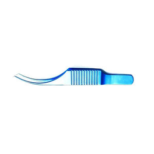Pinzas Quirúrgicas Azules para Cornea, Plataforma de Sutura de 7.5CM, Acero Inoxidable, Modelo GS-DF-0010, Garantía de 3 Años - Product Image 5