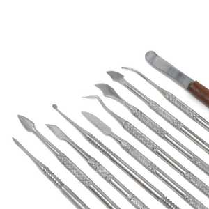 Ensemble de 10 spatules à double face pour la sculpture de la cire et de l'argile, avec étui, pour les arts et l'artisanat, kit d'outils de modelage - Product Image 4