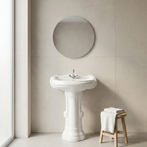 Ensemble de robinets de lavabo en céramique grand format avec capteur sans contact et noyau de valve en acier inoxydable pour chambre à coucher - Product Image 3