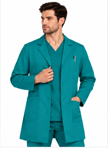 Blouse de laboratoire pour homme de haute qualité, blanche, à manches longues, uniforme de médecin, respirante, en coton et polyester, vêtements de travail médicaux, laboratoire de chimie - Product Image 4