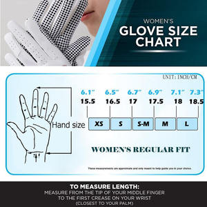 Gants de golf pour hommes en cuir véritable blanc de qualité supérieure, antidérapants, élégants, respirants, avec logo personnalisé, conçus professionnellement - Product Image 6