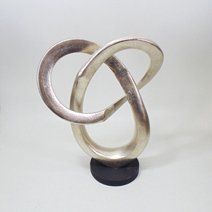 Escultura Abstracta de Aluminio Hecha a Mano, Estatua Decorativa Moderna para Sala de Estar e Interiores de Hotel - Product Image 1