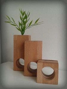 Jarrón de flores de madera estilo herencia, el más vendido, para decoración tradicional india del hogar, con tallado intrincado y acabado antiguo. - Product Image 2