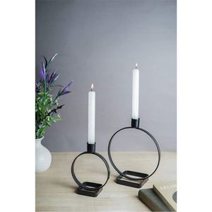 Candélabre vintage à 3 têtes en fer forgé - Style européen noir mat, décoration de table pour mariage et cadeau de pendaison de crémaillère - Product Image 6