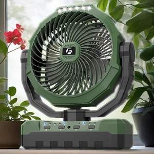 Portable 3-in-1 Camping <b>Fan</b> LED Light 24000mAh Power Bank Battery Operated Remote Control Adjustable Speed <b>Tent</b> <b>Fan</b> for Outdoor - Product Image 1