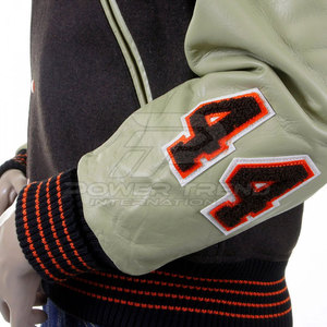 Breathable Casual Winter Varsity <b>Jacket</b> for <b>Men</b> Classic College Style Comfortable Everyday Fashion Stand Collar Front Logo - Product Image 4