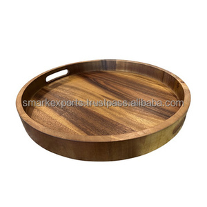 Plateau de service en bois de qualité supérieure, personnalisé, carré ou rectangulaire, pour la restauration, les hôtels, les maisons et les restaurants - Product Image 1
