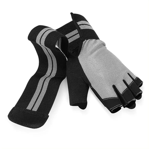 Professional PU Half Finger <b>Weight</b> Lifting Training Gym <b>Gloves</b> with Hand Grips for Outdoor Workout Bodybuilding Fitness - Product Image 5
