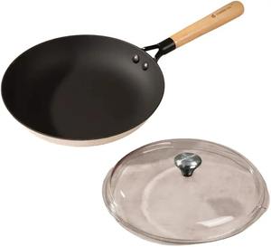 Olla de Cocina Metálica Antiadherente Duradera con Tapa de Acero Inoxidable y Mango de Plástico/Silicona, Olla para Sopa, Cacerola, Juego de Utensilios de Cocina con Cuchara - Product Image 1