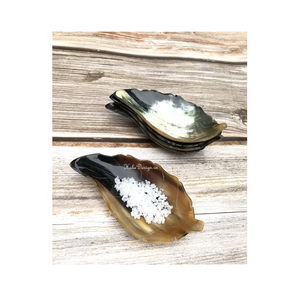 Bol à salade et à fruits vintage en corne de buffle sculptée, vaisselle indienne en corne, idéal pour les cadeaux d'affaires - Product Image 2