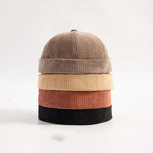 Gorro Docker de Pana Personalizado, Sin Visera, Transpirable, Impermeable, Estilo Vintage, con Borde Enrollado, Correa Ajustable, Gorro Beanie, Venta al Por Mayor OEM, Unisex - Product Image 6